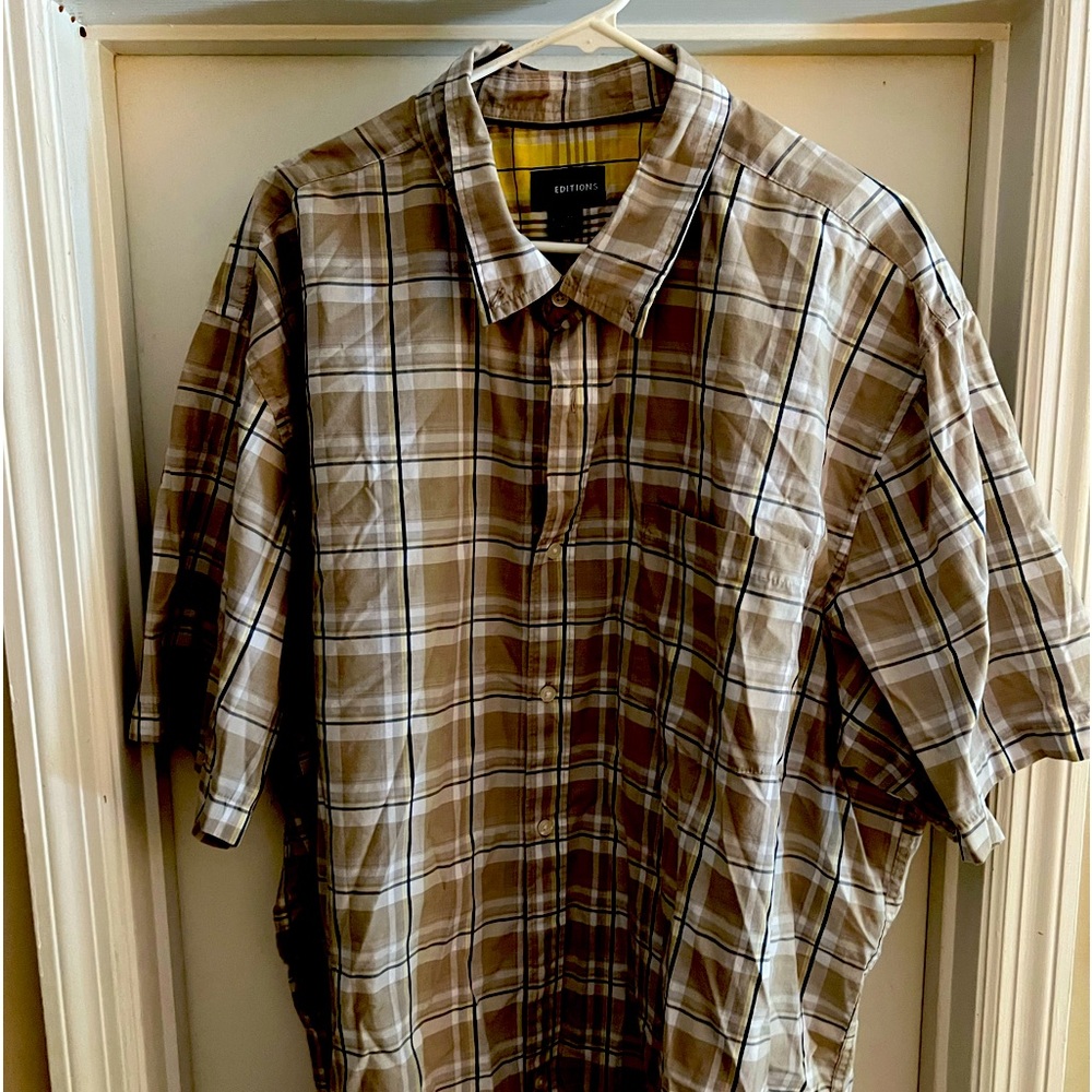 Big and tall basic edition button down short sleeve shirt